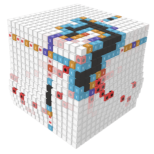 A 15x15 cube using the Sonar powerup